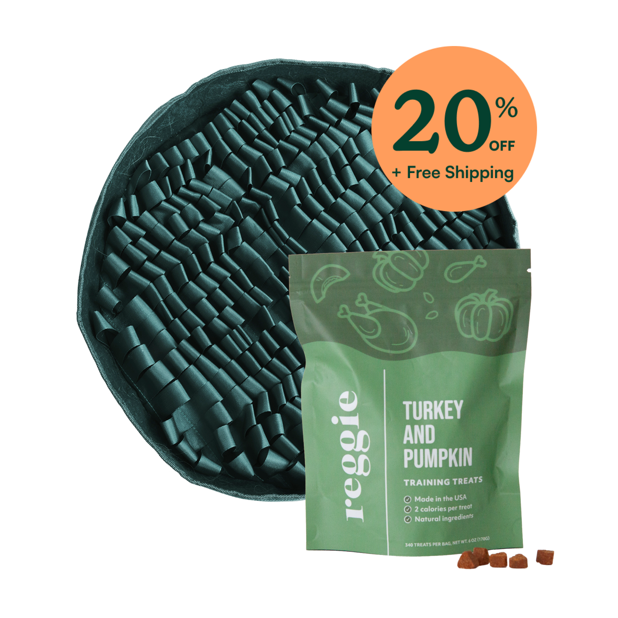ドッグフード ryksmama Treat Time Enrichment Kit – Feeder Mat & Tasty Treats for Dogs