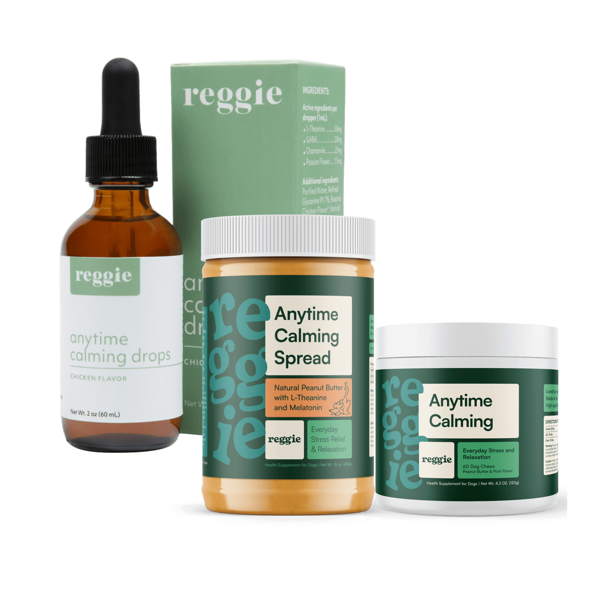 The Calming Line-Up – Complete Stress Relief for Dogs | Reggie