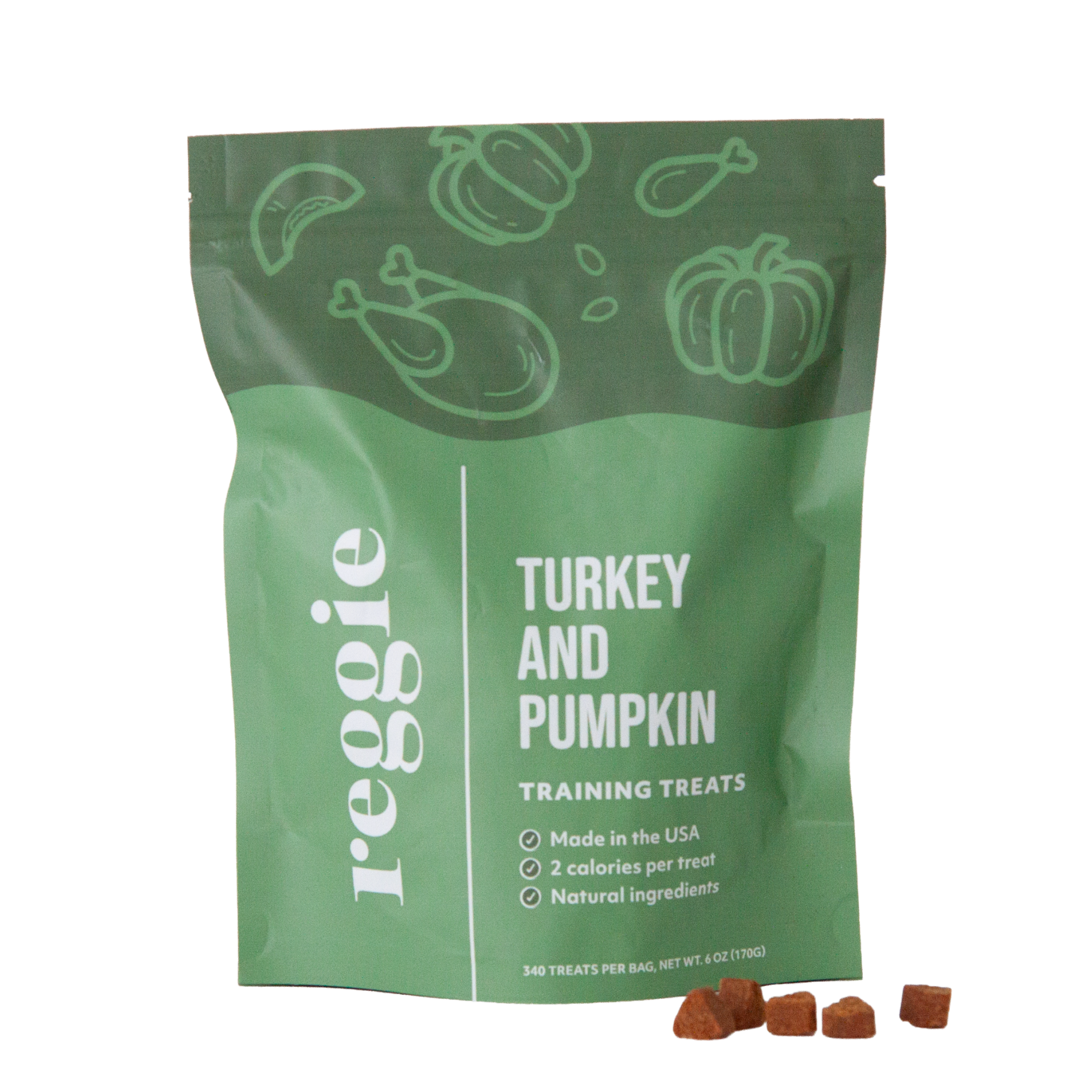 Turkey & Pumpkin Dog Treats – Training Snacks | Reggie