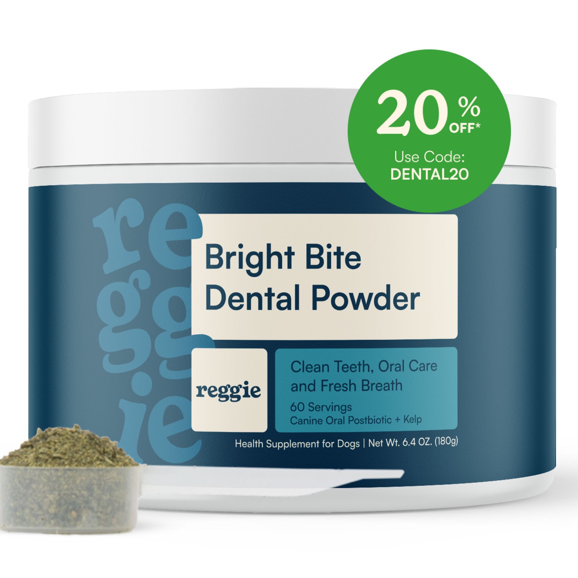 Bright Bite Dental Powder – Oral Health for Dogs | Reggie